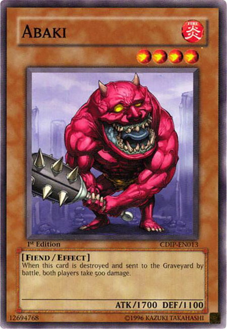 Abaki - Cyberdark Impact YuGiOh trading card