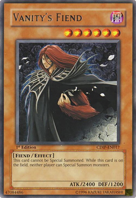 Vanity's Fiend - Cyberdark Impact YuGiOh trading card