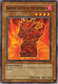 Barrier Statue of the Inferno - Cyberdark Impact (CDIP) #CDIP-EN020 - Common / Short Print YuGiOh Trading Card