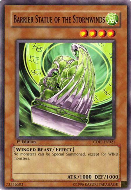 Barrier Statue of the Stormwinds - Cyberdark Impact YuGiOh trading card