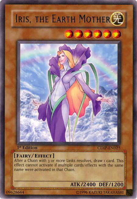Iris, the Earth Mother - Cyberdark Impact YuGiOh trading card