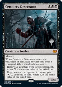 Cemetery Desecrator - Promo Pack: Aetherdrift (PPDFT) #100 - Mythic Magic: The Gathering Trading Card