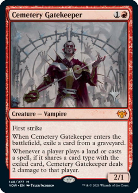 Cemetery Gatekeeper - Promo Pack: Aetherdrift Magic: The Gathering trading card