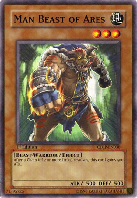 Man Beast of Ares - Cyberdark Impact YuGiOh trading card