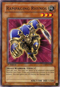 Rampaging Rhynos - Cyberdark Impact (CDIP) #CDIP-EN031 - Rare YuGiOh Trading Card