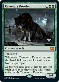 Cemetery Prowler - Promo Pack: Aetherdrift (PPDFT) #191 - Mythic Magic: The Gathering Trading Card