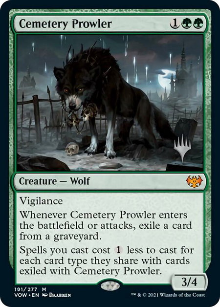 Cemetery Prowler - Promo Pack: Aetherdrift Magic: The Gathering trading card