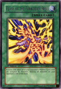 Flash of the Forbidden Spell - Cyberdark Impact (CDIP) #CDIP-EN038 - Rare YuGiOh Trading Card