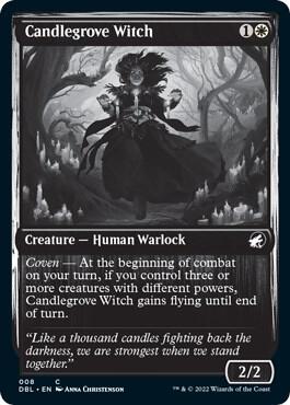 Candlegrove Witch trading card from Innistrad: Double Feature Candlegrove Witch - Innistrad: Double Feature Magic: The Gathering trading card