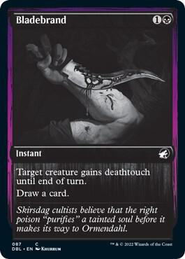 Bladebrand trading card from Innistrad: Double Feature Bladebrand - Innistrad: Double Feature Magic: The Gathering trading card