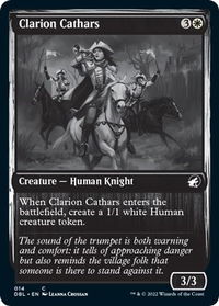 Clarion Cathars - Innistrad: Double Feature (DBL) #14 - Common Magic: The Gathering Trading Card