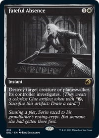 Fateful Absence - Innistrad: Double Feature (DBL) #18 - Rare Magic: The Gathering Trading Card