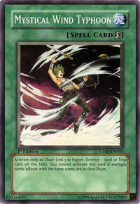 Mystical Wind Typhoon - Cyberdark Impact (CDIP) #CDIP-EN045 - Common / Short Print YuGiOh Trading Card