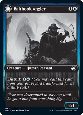 Baithook Angler trading card from Innistrad: Double Feature Baithook Angler - Innistrad: Double Feature Magic: The Gathering trading card