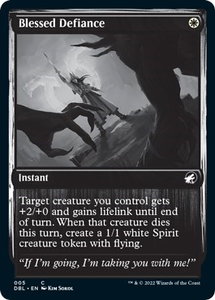 Blessed Defiance - Innistrad: Double Feature (DBL) #5 - Common Magic: The Gathering Trading Card