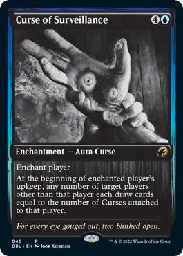 Curse of Surveillance trading card from Innistrad: Double Feature Curse of Surveillance - Innistrad: Double Feature Magic: The Gathering trading card