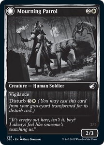 Mourning Patrol - Innistrad: Double Feature (DBL) #28 - Common Magic: The Gathering Trading Card