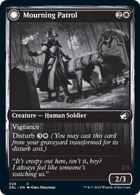 Mourning Patrol - Innistrad: Double Feature (DBL) #28 - Common Magic: The Gathering Trading Card