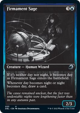 Firmament Sage trading card from Innistrad: Double Feature Firmament Sage - Innistrad: Double Feature Magic: The Gathering trading card