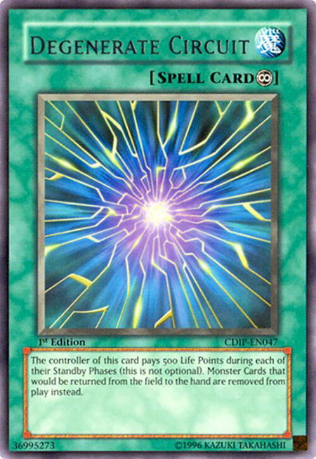 Degenerate Circuit - Cyberdark Impact YuGiOh trading card