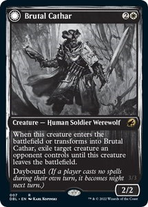 Brutal Cathar - Innistrad: Double Feature (DBL) #7 - Rare Magic: The Gathering Trading Card
