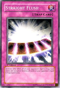 Straight Flush - Cyberdark Impact (CDIP) #CDIP-EN050 - Common / Short Print YuGiOh Trading Card