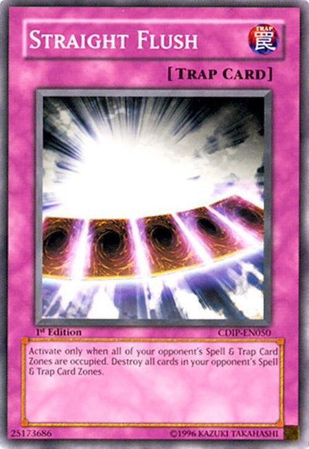 Straight Flush - Cyberdark Impact YuGiOh trading card