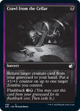 Crawl from the Cellar trading card from Innistrad: Double Feature Crawl from the Cellar - Innistrad: Double Feature Magic: The Gathering trading card