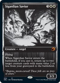 Sigardian Savior - Innistrad: Double Feature (DBL) #34 - Mythic Magic: The Gathering Trading Card
