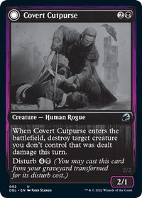 Covert Cutpurse - Innistrad: Double Feature (DBL) #92 - Uncommon Magic: The Gathering Trading Card
