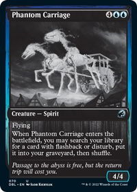 Phantom Carriage - Innistrad: Double Feature (DBL) #70 - Uncommon Magic: The Gathering Trading Card