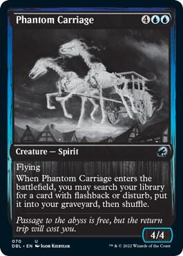 Phantom Carriage trading card from Innistrad: Double Feature Phantom Carriage - Innistrad: Double Feature Magic: The Gathering trading card