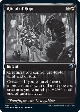 Ritual of Hope trading card from Innistrad: Double Feature Ritual of Hope - Innistrad: Double Feature Magic: The Gathering trading card