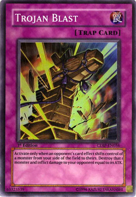 Trojan Blast - Cyberdark Impact YuGiOh trading card