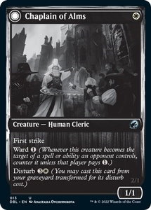Chaplain of Alms - Innistrad: Double Feature (DBL) #13 - Uncommon Magic: The Gathering Trading Card
