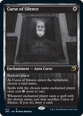 Curse of Silence trading card from Innistrad: Double Feature Curse of Silence - Innistrad: Double Feature Magic: The Gathering trading card