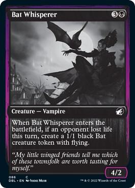 Bat Whisperer trading card from Innistrad: Double Feature Bat Whisperer - Innistrad: Double Feature Magic: The Gathering trading card