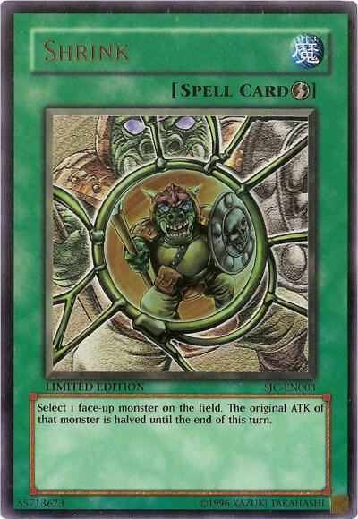 Shrink trading card from Shonen Jump Championship Series Promos Shrink - Shonen Jump Championship Series Promos YuGiOh trading card
