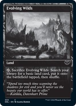 Evolving Wilds (530) - Innistrad: Double Feature Magic: The Gathering trading card