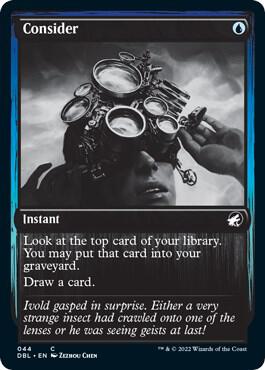 Consider trading card from Innistrad: Double Feature Consider - Innistrad: Double Feature Magic: The Gathering trading card