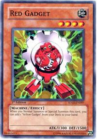 Red Gadget trading card from Structure Deck: Machine Re-Volt Red Gadget - Structure Deck: Machine Re-Volt YuGiOh trading card