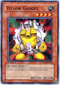 Yellow Gadget - Structure Deck: Machine Re-Volt YuGiOh trading card