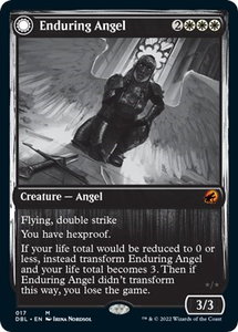 Enduring Angel - Innistrad: Double Feature (DBL) #17 - Mythic Rare Magic: The Gathering Trading Card