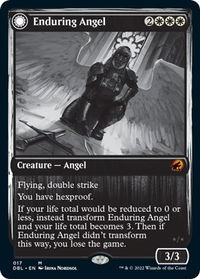 Enduring Angel - Innistrad: Double Feature (DBL) #17 - Mythic Magic: The Gathering Trading Card