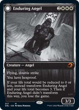 Enduring Angel - Innistrad: Double Feature Magic: The Gathering trading card