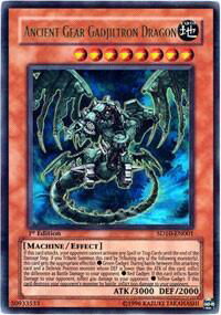 Ancient Gear Gadjiltron Dragon - Structure Deck: Machine Re-Volt (SD10) #SD10-EN001 - Ultra Rare YuGiOh Trading Card