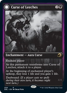 Curse of Leeches - Innistrad: Double Feature (DBL) #94 - Rare Magic: The Gathering Trading Card