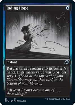 Fading Hope trading card from Innistrad: Double Feature Fading Hope - Innistrad: Double Feature Magic: The Gathering trading card