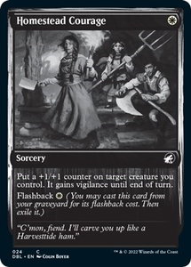 Homestead Courage - Innistrad: Double Feature (DBL) #24 - Common Magic: The Gathering Trading Card