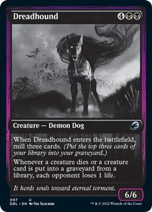 Dreadhound - Innistrad: Double Feature (DBL) #97 - Uncommon Magic: The Gathering Trading Card